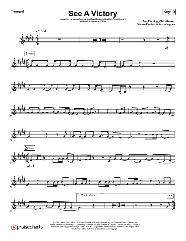 See A Victory (Instrument Solo) Trumpet Solo (Elevation Worship)