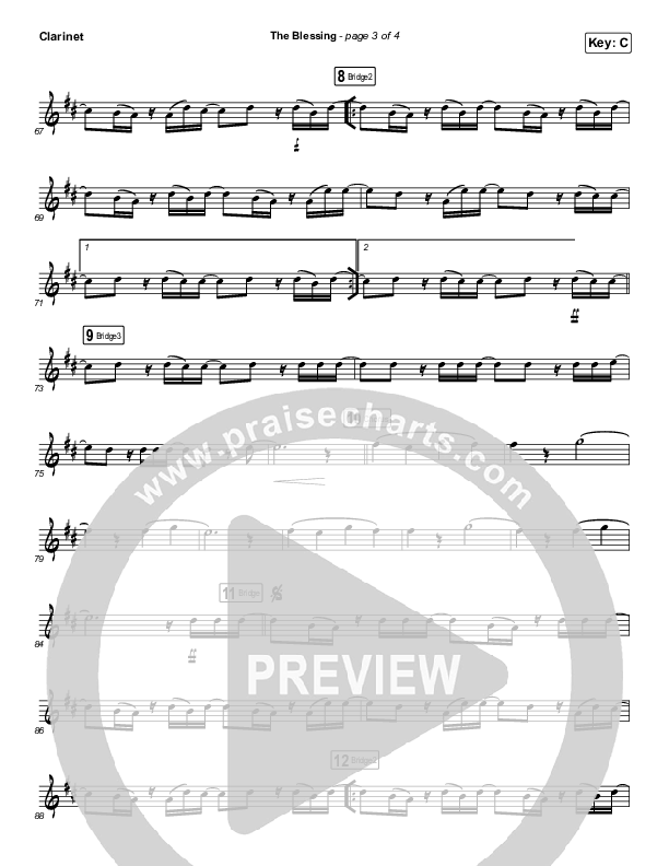 The Blessing (Instrument Solo) Clarinet Solo (Elevation Worship / Kari Jobe / Cody Carnes)