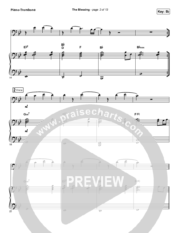 The Blessing (Instrument Solo) Piano/Trombone (Elevation Worship / Kari Jobe / Cody Carnes)