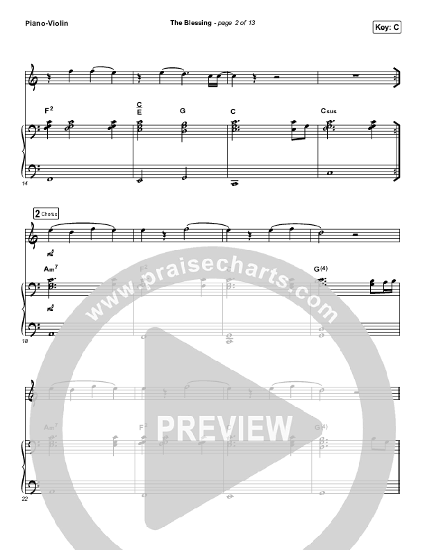 The Blessing (Instrument Solo) Piano/Violin (Elevation Worship / Kari Jobe / Cody Carnes)