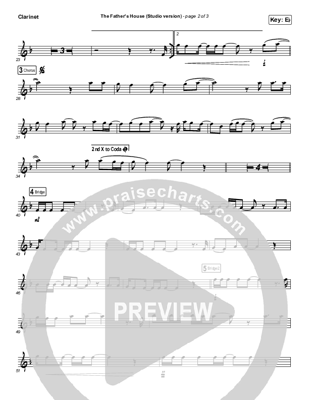 The Father's House (Instrument Solo) Clarinet Solo (Cory Asbury)