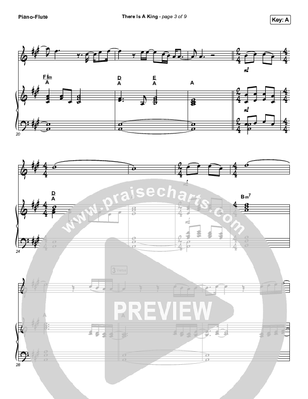 There Is A King (Instrument Solo) Piano/Flute (Elevation Worship)