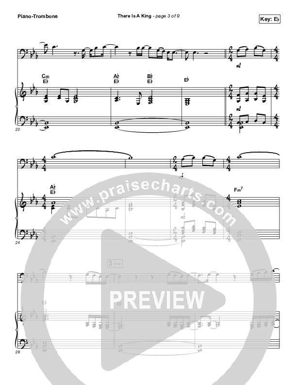 There Is A King (Instrument Solo) Piano/Trombone (Elevation Worship)