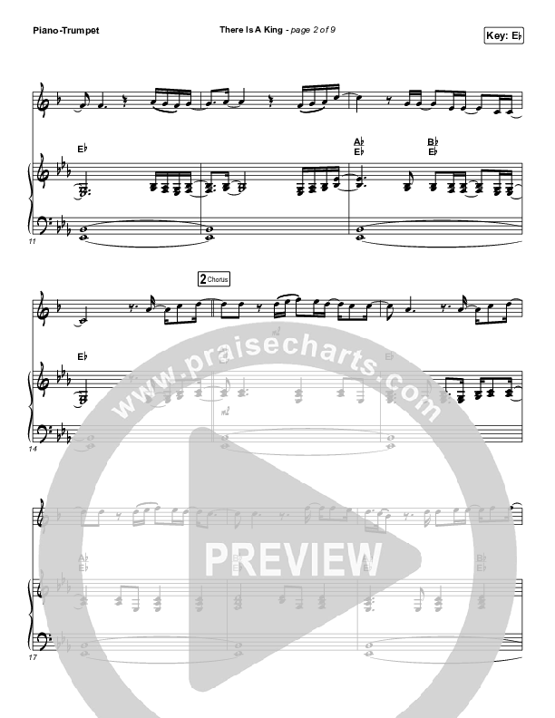There Is A King (Instrument Solo) Piano/Trumpet (Elevation Worship)