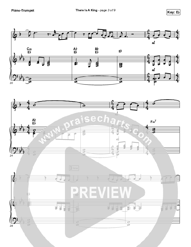 There Is A King (Instrument Solo) Piano/Trumpet (Elevation Worship)