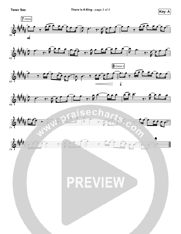There Is A King (Instrument Solo) Tenor Sax Solo (Elevation Worship)