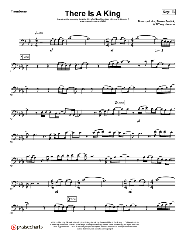 There Is A King (Instrument Solo) Trombone Solo (Elevation Worship)