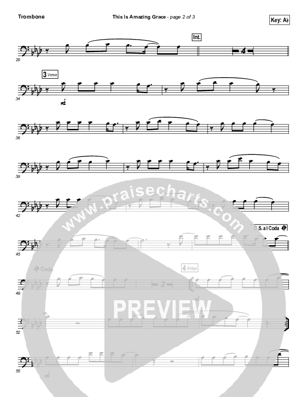 This Is Amazing Grace (Instrument Solo) Trombone Solo (Phil Wickham)