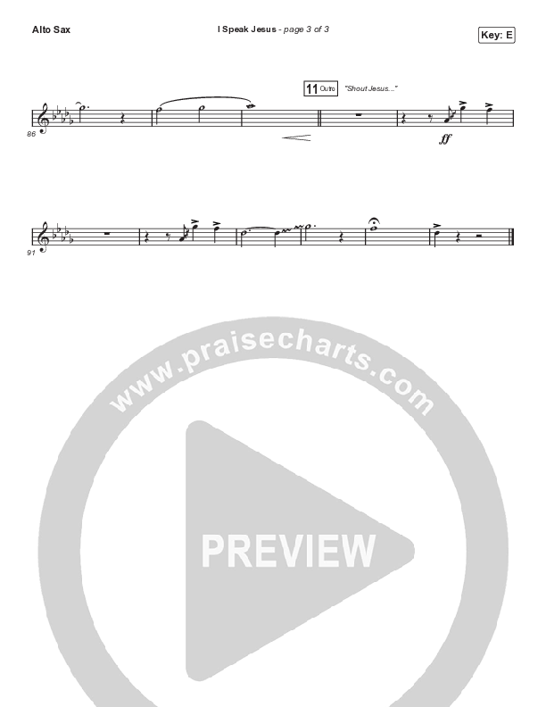 I Speak Jesus (Choral Anthem SATB) Sax Pack (Signature Sessions / Shylo Sharity / Arr. Mason Brown / Northside Baptist Choir)