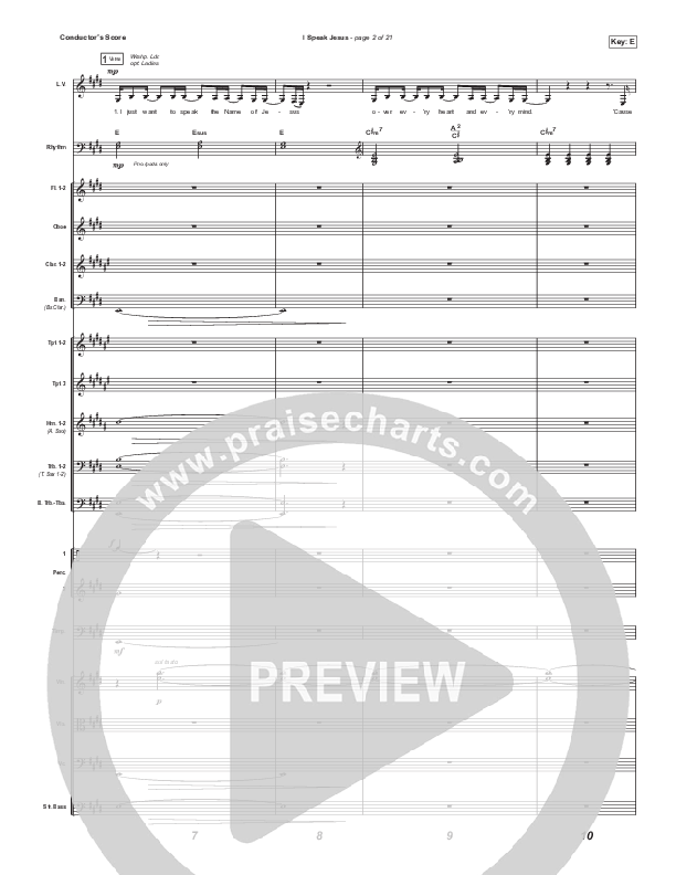 I Speak Jesus (Choral Anthem SATB) Conductor's Score (Signature Sessions / Shylo Sharity / Arr. Mason Brown / Northside Baptist Choir)