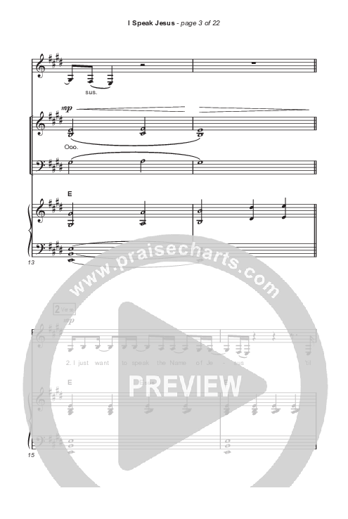 I Speak Jesus (Choral Anthem SATB) Octavo (SATB & Pno) (Signature Sessions / Shylo Sharity / Arr. Mason Brown / Northside Baptist Choir)