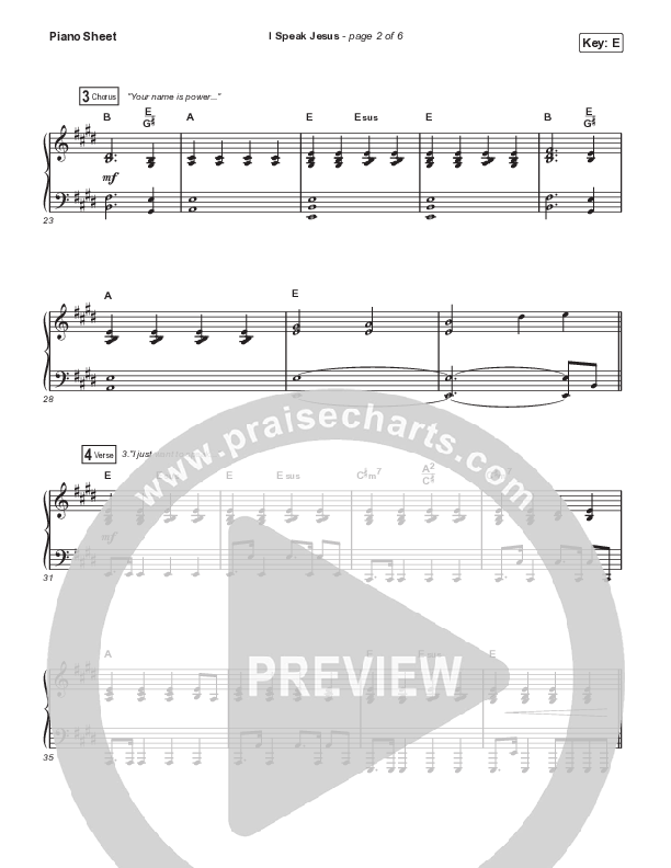 I Speak Jesus (Choral Anthem SATB) Piano Sheet (Signature Sessions / Shylo Sharity / Arr. Mason Brown / Northside Baptist Choir)