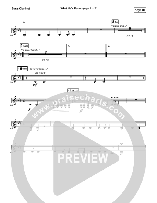 What He's Done (Live From Passion 2022) Bass Clarinet (Passion / Kristian Stanfill / Anna Golden / Tasha Cobbs Leonard)