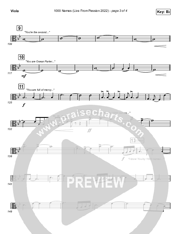 1000 Names (Live From Passion 2022) Viola (Passion / Sean Curran)