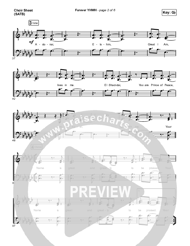 Forever YHWH Choir Vocals (SATB) (Elevation Worship / Tiffany Hudson)