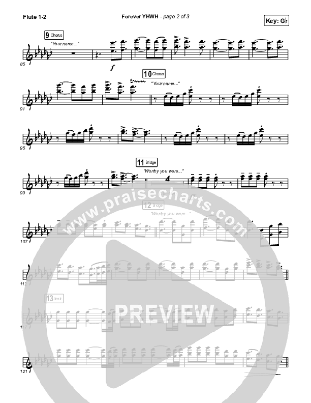 Forever YHWH Flute 1/2 (Elevation Worship / Tiffany Hudson)