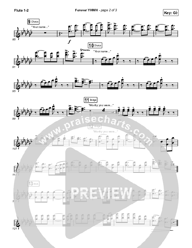 Forever YHWH Flute 1/2 (Elevation Worship / Tiffany Hudson)