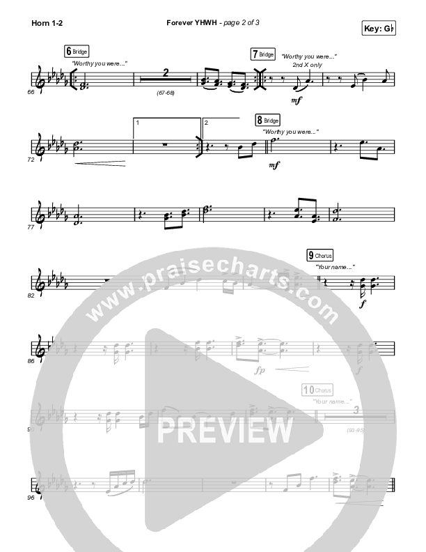 Forever YHWH Brass Pack (Elevation Worship / Tiffany Hudson)