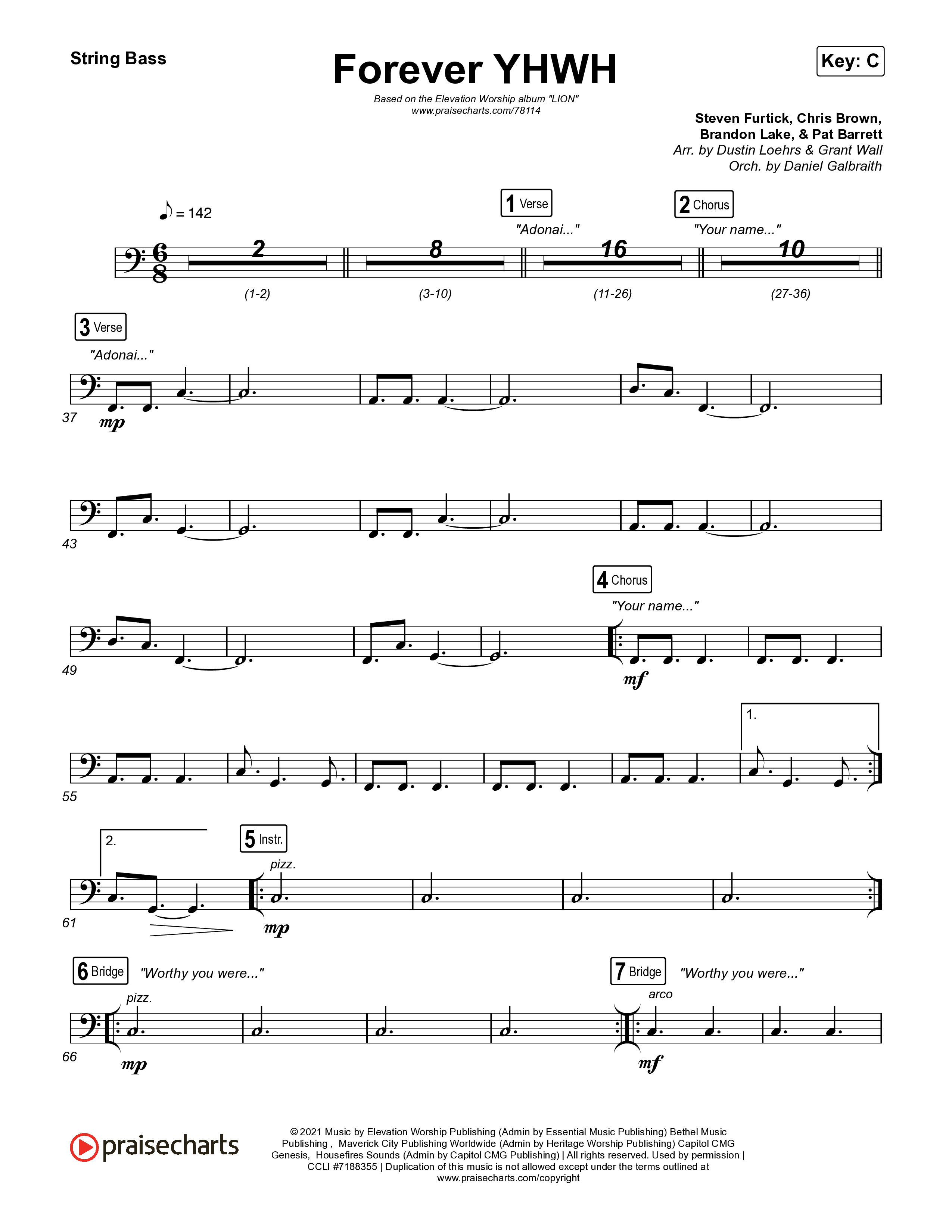 Forever YHWH String Bass (Elevation Worship / Tiffany Hudson)