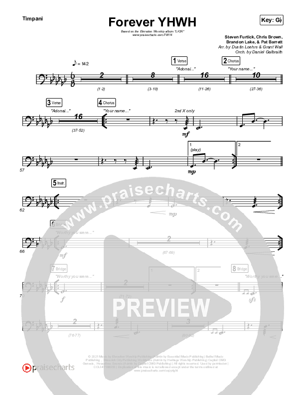Forever YHWH Timpani (Elevation Worship / Tiffany Hudson)