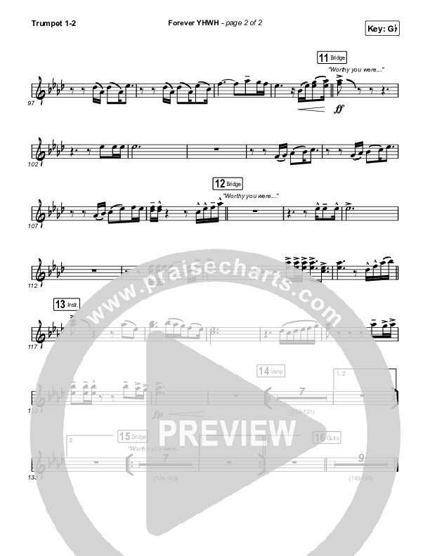 Forever YHWH Trumpet 1,2 (Elevation Worship / Tiffany Hudson)
