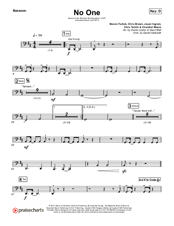 No One Bassoon (Elevation Worship / Chandler Moore)