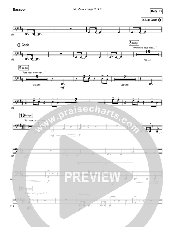 No One Bassoon (Elevation Worship / Chandler Moore)