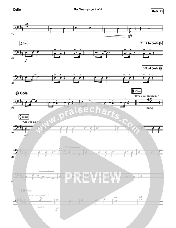 No One Cello (Elevation Worship / Chandler Moore)