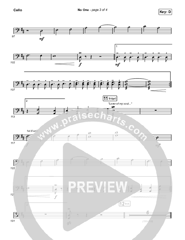 No One Cello (Elevation Worship / Chandler Moore)