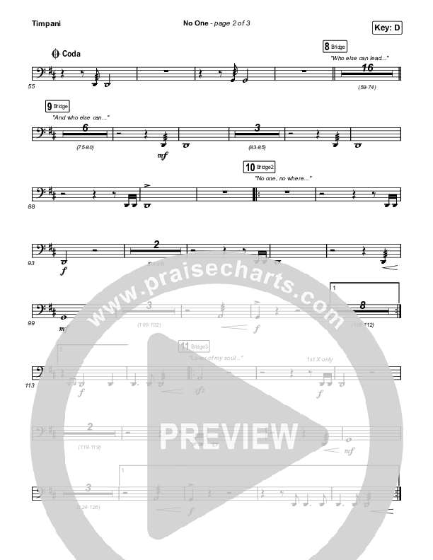 No One Timpani (Elevation Worship / Chandler Moore)