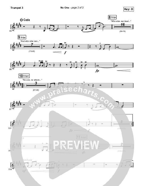 No One Trumpet 3 (Elevation Worship / Chandler Moore)