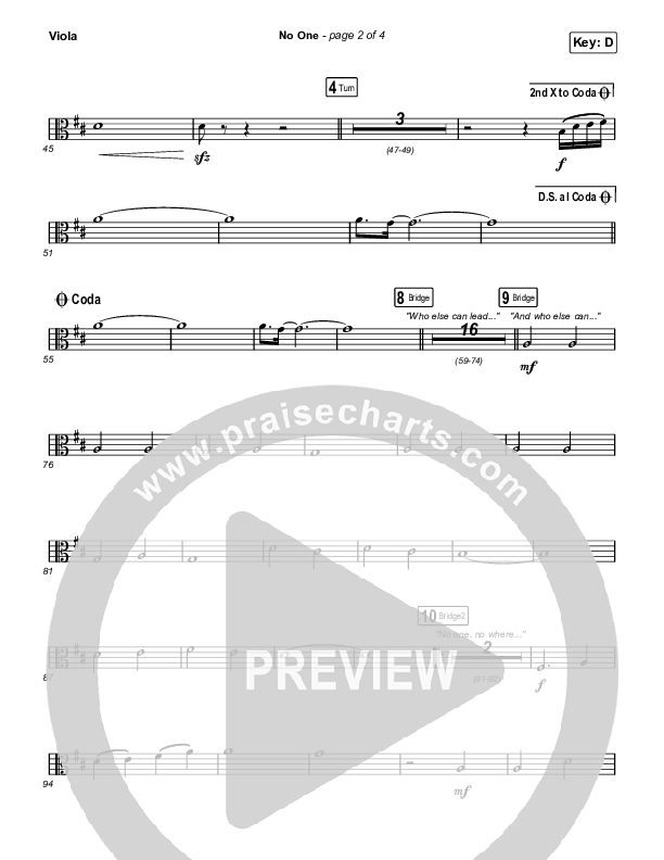 No One Viola (Elevation Worship / Chandler Moore)