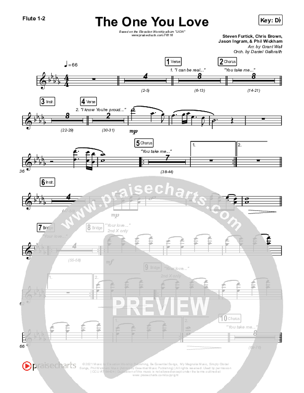 The One You Love Wind Pack (Elevation Worship / Chandler Moore)