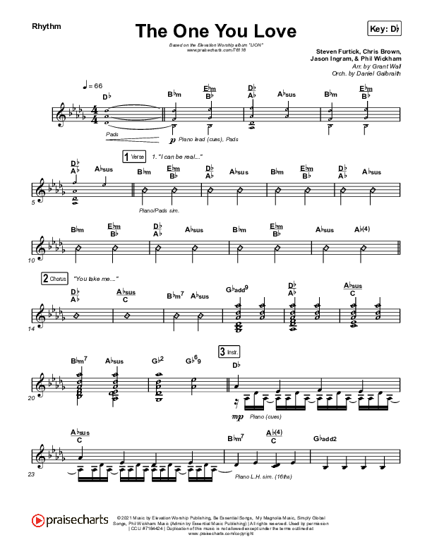 The One You Love Rhythm Pack (Elevation Worship / Chandler Moore)