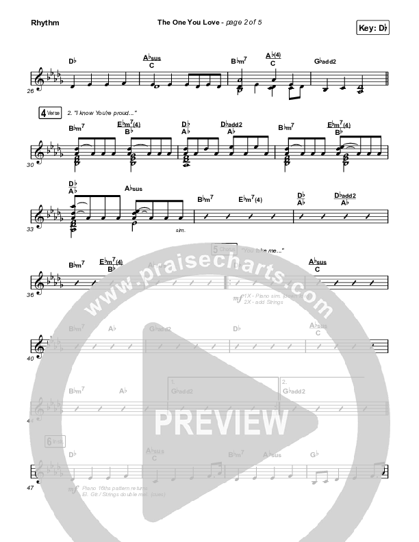 The One You Love Rhythm Pack (Elevation Worship / Chandler Moore)