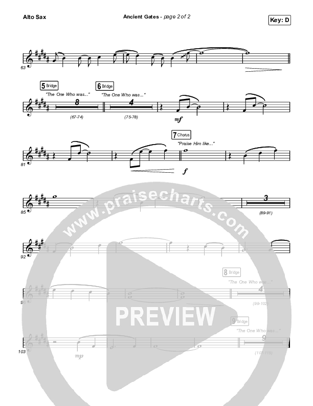 Ancient Gates Alto Sax (Brooke Ligertwood)