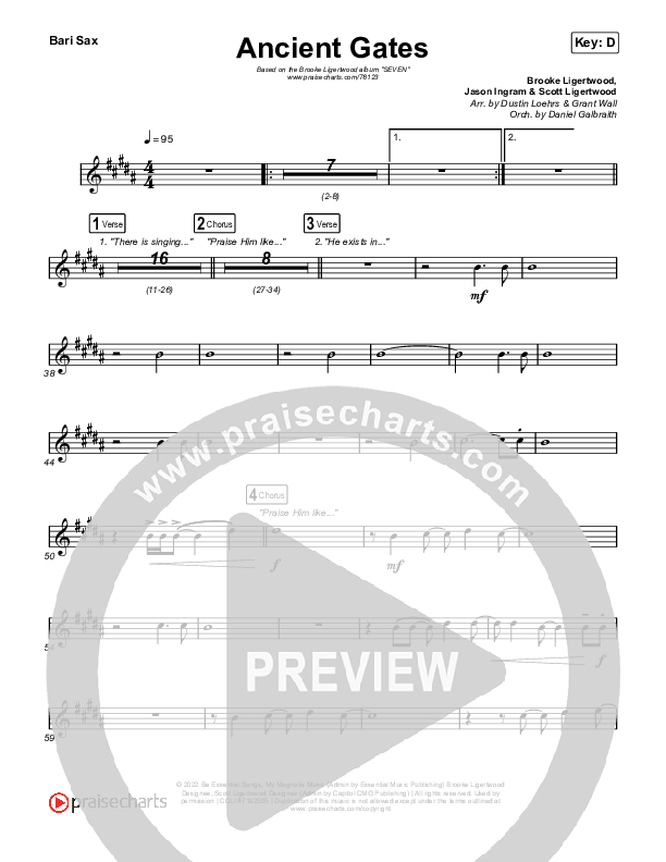 Ancient Gates Bari Sax (Brooke Ligertwood)