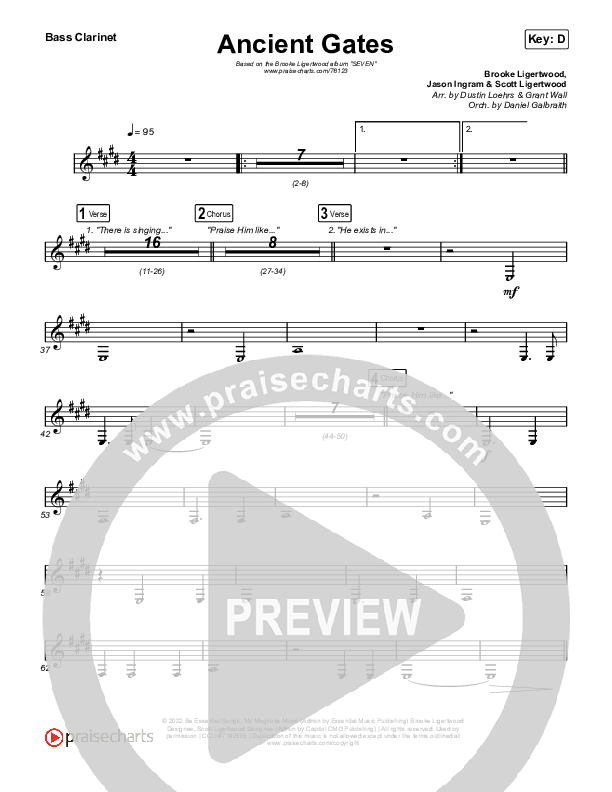 Ancient Gates Bass Clarinet (Brooke Ligertwood)