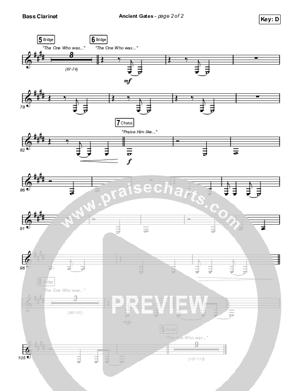 Ancient Gates Bass Clarinet (Brooke Ligertwood)