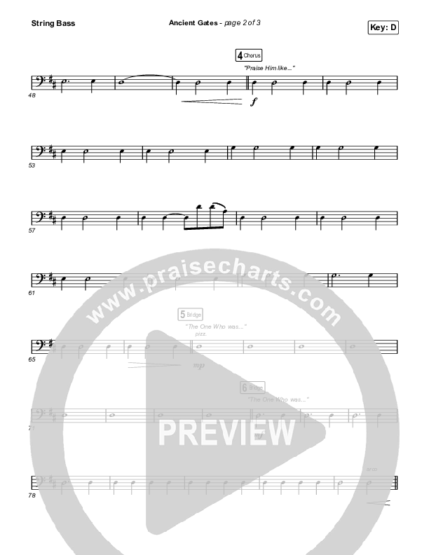 Ancient Gates Double Bass (Brooke Ligertwood)