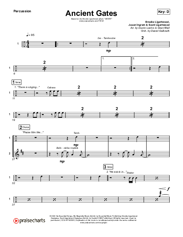 Ancient Gates Percussion (Brooke Ligertwood)