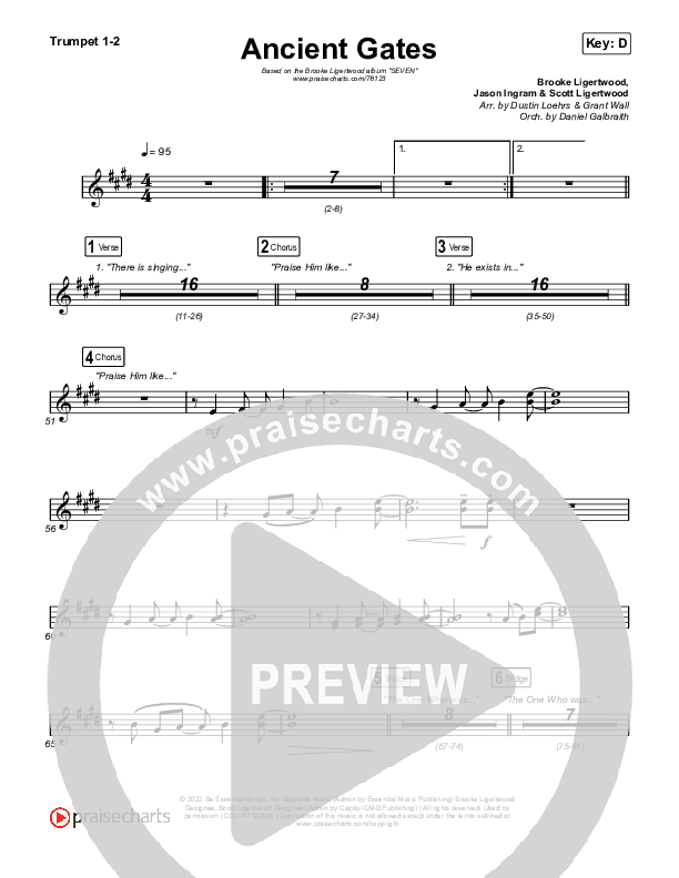 Ancient Gates Trumpet 1,2 (Brooke Ligertwood)