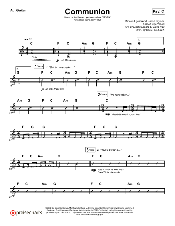 Communion Acoustic Guitar (Brooke Ligertwood)