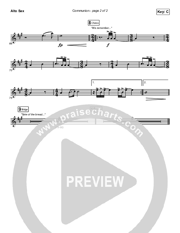 Communion Alto Sax (Brooke Ligertwood)