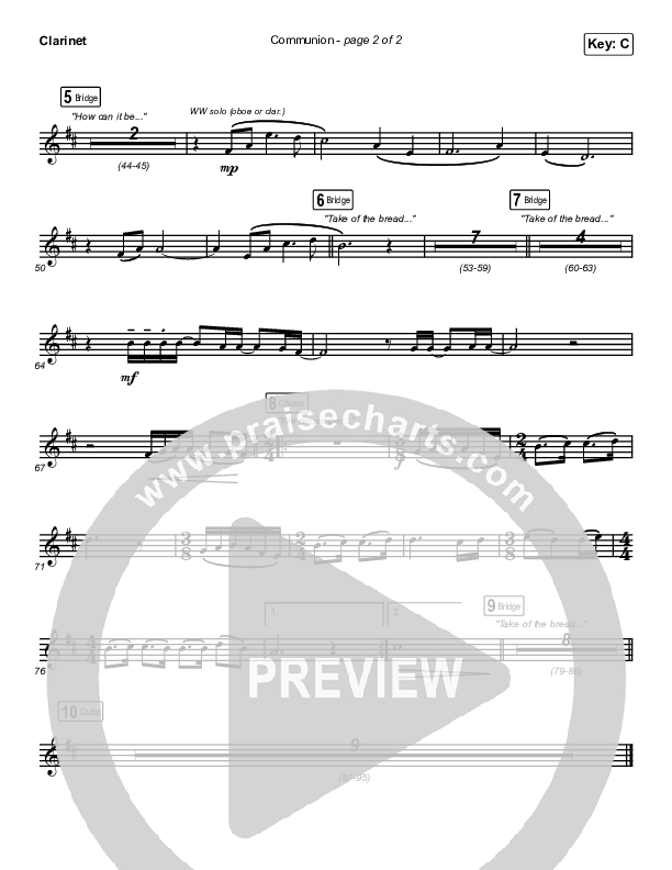 Communion Clarinet (Brooke Ligertwood)