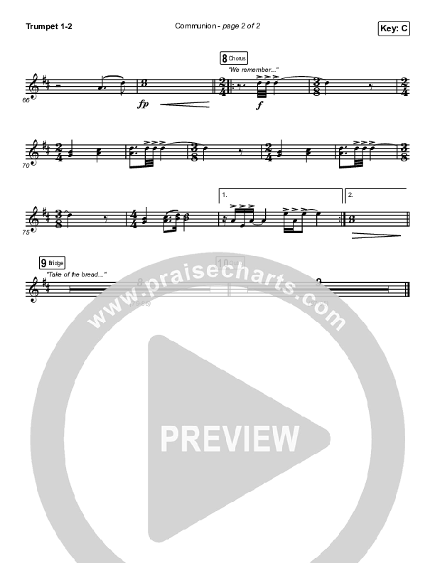 Communion Trumpet 1,2 (Brooke Ligertwood)