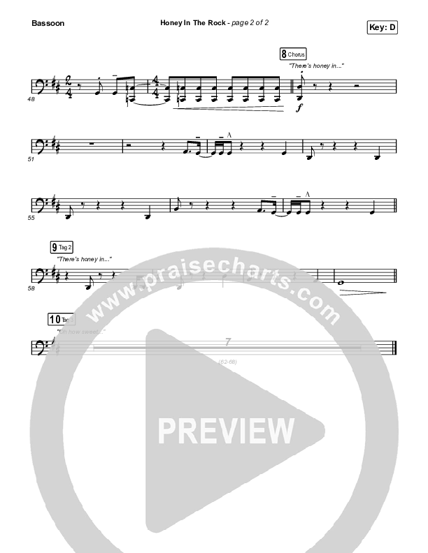 Honey In The Rock Bassoon (Brooke Ligertwood / Brandon Lake)