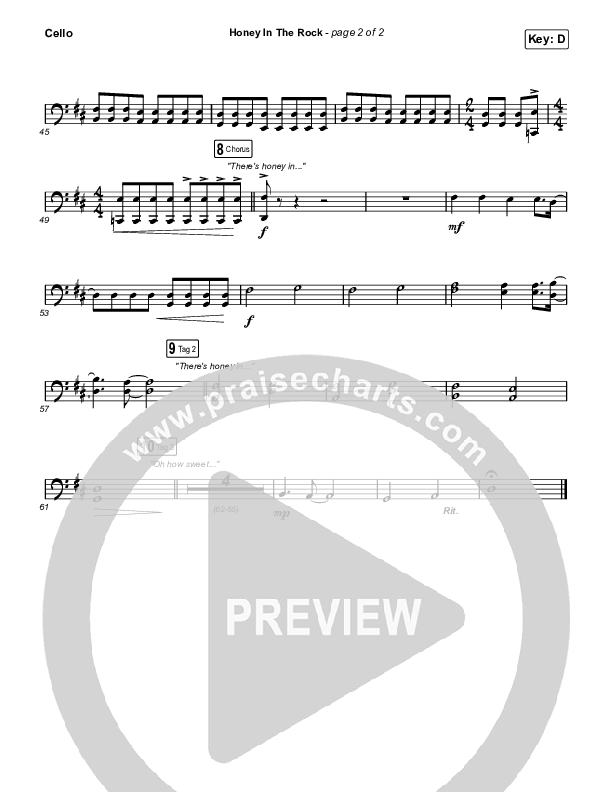 Honey In The Rock Cello (Brooke Ligertwood / Brandon Lake)