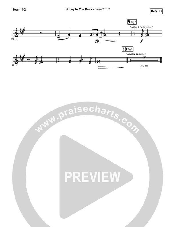 Honey In The Rock Brass Pack (Brooke Ligertwood / Brandon Lake)