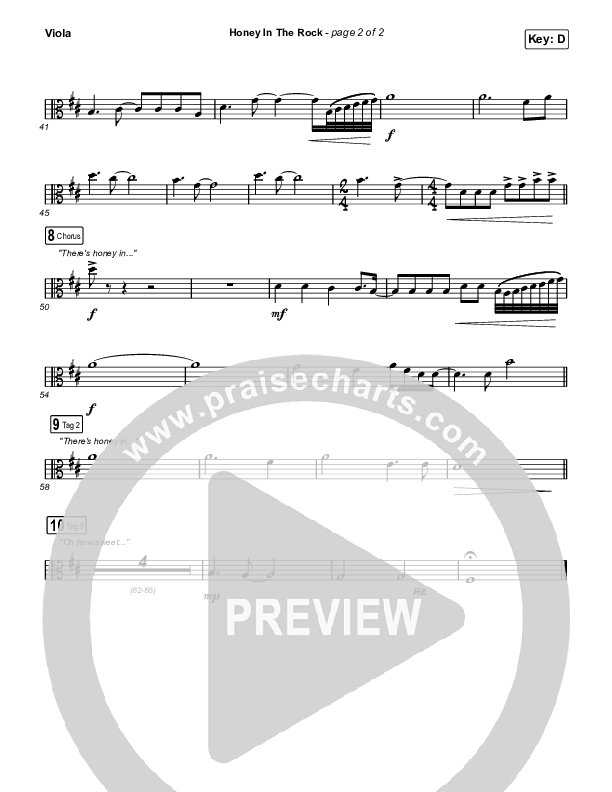 Honey In The Rock Viola (Brooke Ligertwood / Brandon Lake)